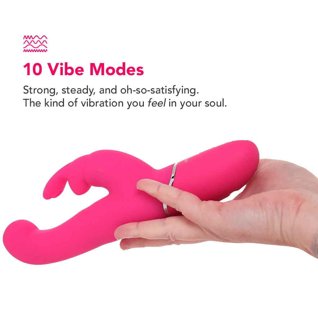 PinkCherry G-Spot Stroker Rabbit Vibe in Pink Vibrators > Rabbit Vibrators - Tophatter Daily Deals