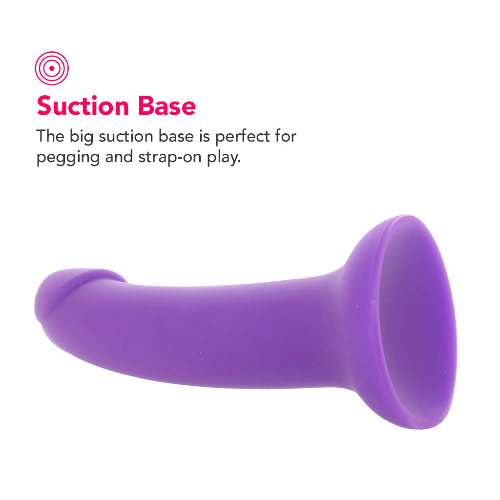 PinkCherry Premium 8 Inch Purple Silicone Dildo Dildo Sex Toys > G-Spot Dildos - Tophatter Daily Deals