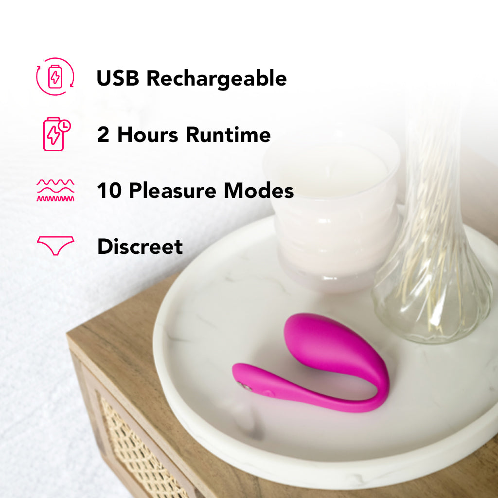 We-Vibe Jive 2 Wearable G-Spot Vibe in Electric Pink - Tophatter's Vibrator Deals Online Vibrators > G-Spot Vibrators - Tophatter Daily Deals