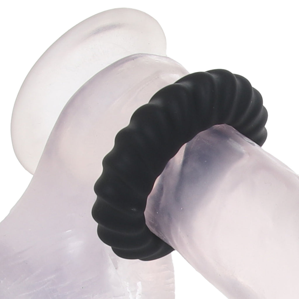 Manzo Liquid Silicone Ring Set in Black Cock Rings - Tophatter Daily Deals