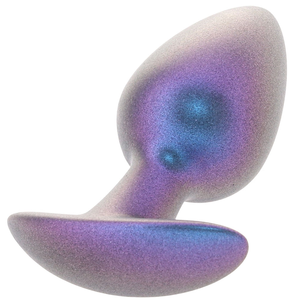 Ouch! Smooth Silicone 3.1 Inch Butt Plug in Metallic Blue Anal Sex Toys > Butt Plugs - Tophatter Daily Deals