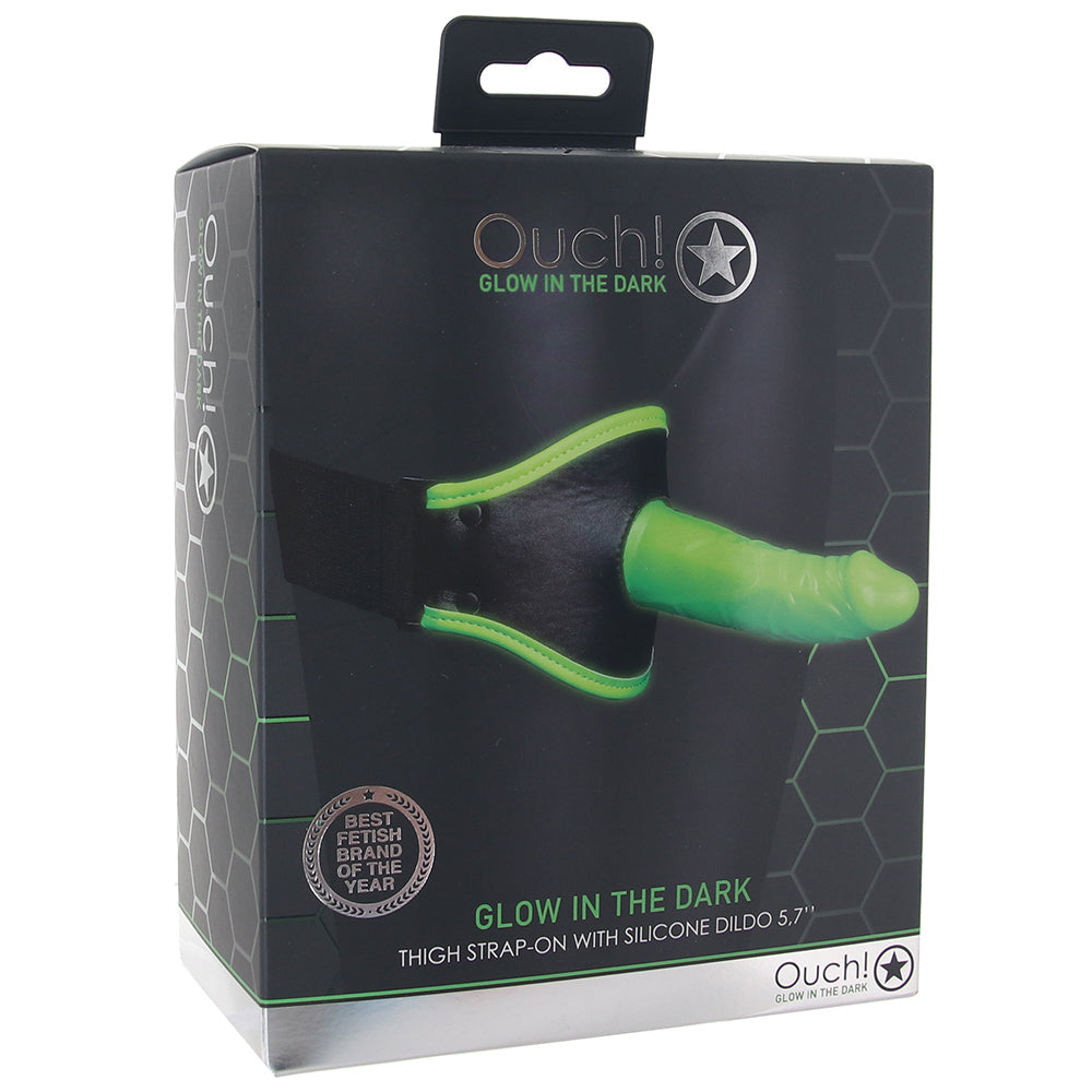 Ouch! Glow In The Dark Thigh Strap-on Dildo Sex Toys > Strap-On and Harnesses - Tophatter Daily Deals