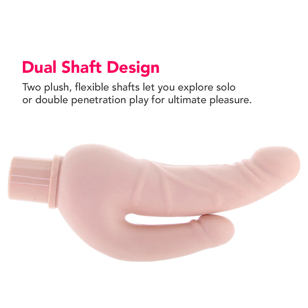 Power Stud Rechargeable Over & Under Vibe in White Dildo Sex Toys > Realistic Dildos - Tophatter Daily Deals