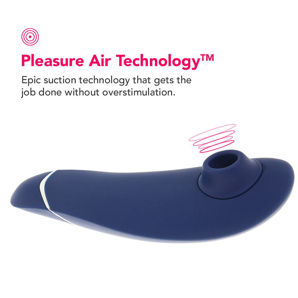 Womanizer Premium 2 Pleasure Air Stimulator in Blueberry Vibrators > Clitoral Stimulators - Tophatter Daily Deals