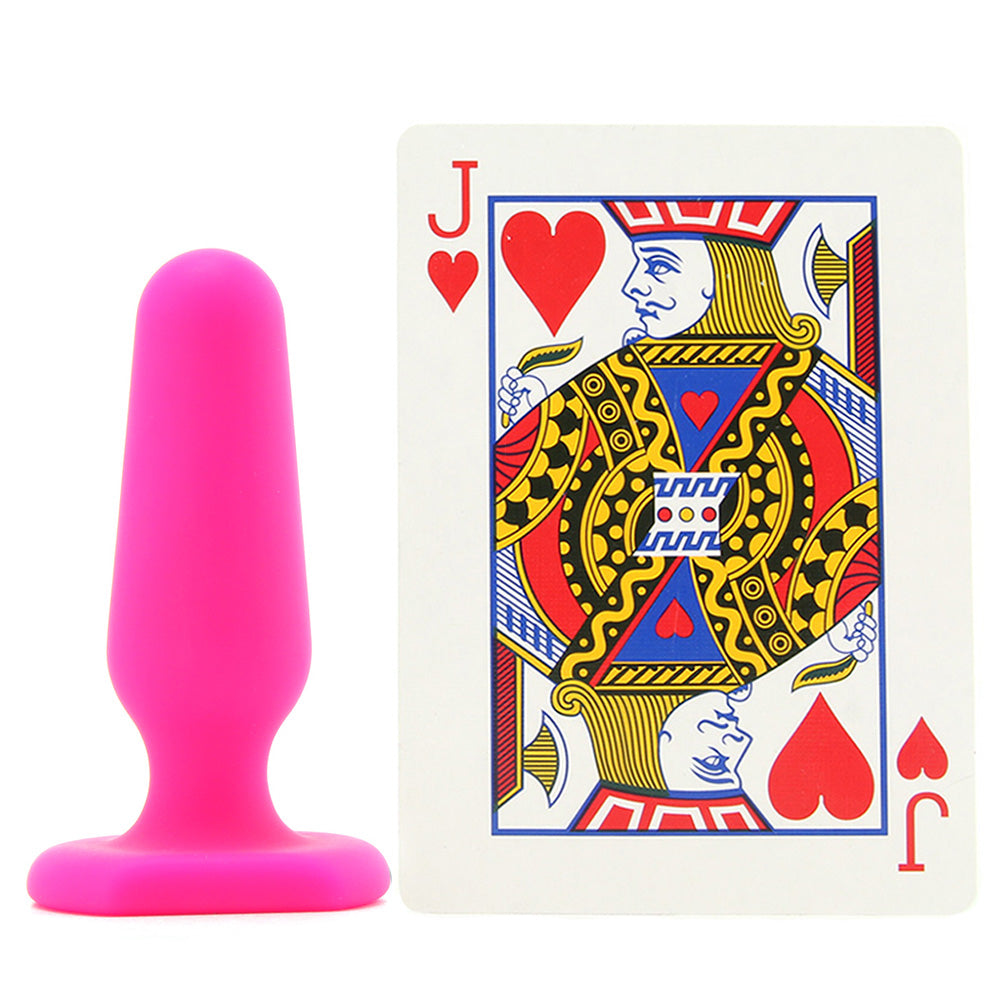 All About Anal Seamless Silicone 3 Inch Butt Plug in Pink - Tophatter's Adult Sex Toys Online Anal Sex Toys > Anal Beads - Tophatter Daily Deals