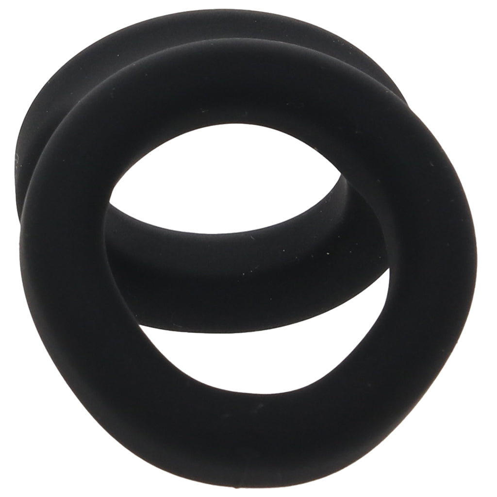Alpha Ring Liquid Silicone Snug Tugger in Black Cock Rings - Tophatter Daily Deals