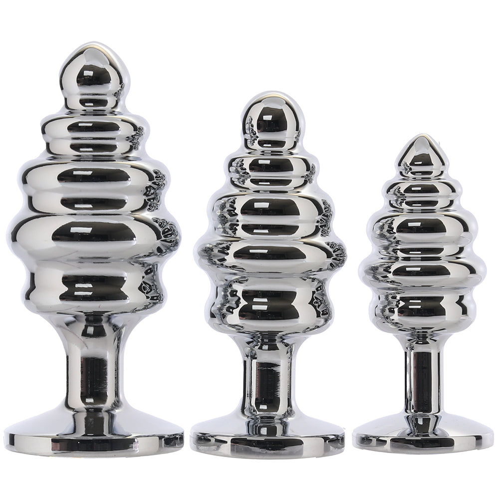 Gemsations Ripple Bling Bling Aluminum Anal Training Kit - Tophatter's Adult Sex Toys Online Anal Sex Toys > Butt Plugs - Tophatter Daily Deals