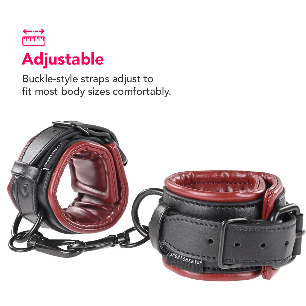 Saffron Thigh & Wrist Cuff Set Bondage and Fetish > Wrist and Ankle Cuffs - Tophatter Daily Deals