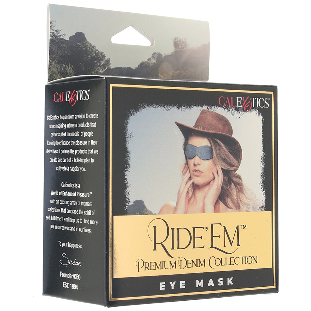 Ride 'Em Denim Eye Mask Bondage and Fetish > Pleasure Masks and Dress Up Play - Tophatter Daily Deals