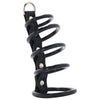 Blue Line 5 Ring Rubber Gates of Hell Cock Cage with Lead Bondage and Fetish > Tools & Accessories - Tophatter Daily Deals