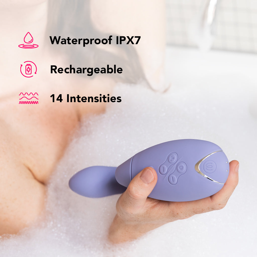 Womanizer Duo 2 Clitoral & G-Spot Stimulator in Lilac Vibrators > Clitoral Suction & Stimulation - Tophatter Daily Deals