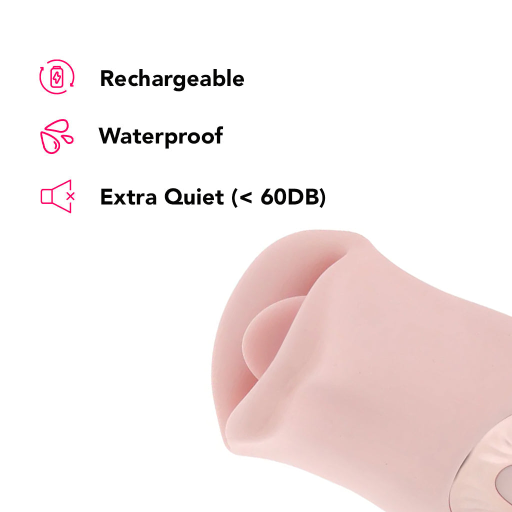 Loveline Kiss Dual Action Suction Vibe Vibrators > Clitoral Stimulators - Tophatter Daily Deals