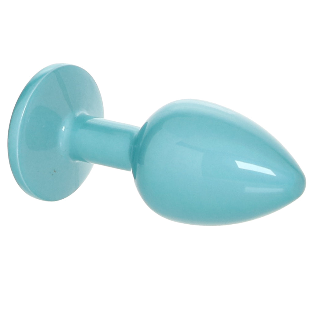 Rear Assets Small Metal Butt Plug in Teal Anal Sex Toys > Butt Plugs - Tophatter Daily Deals