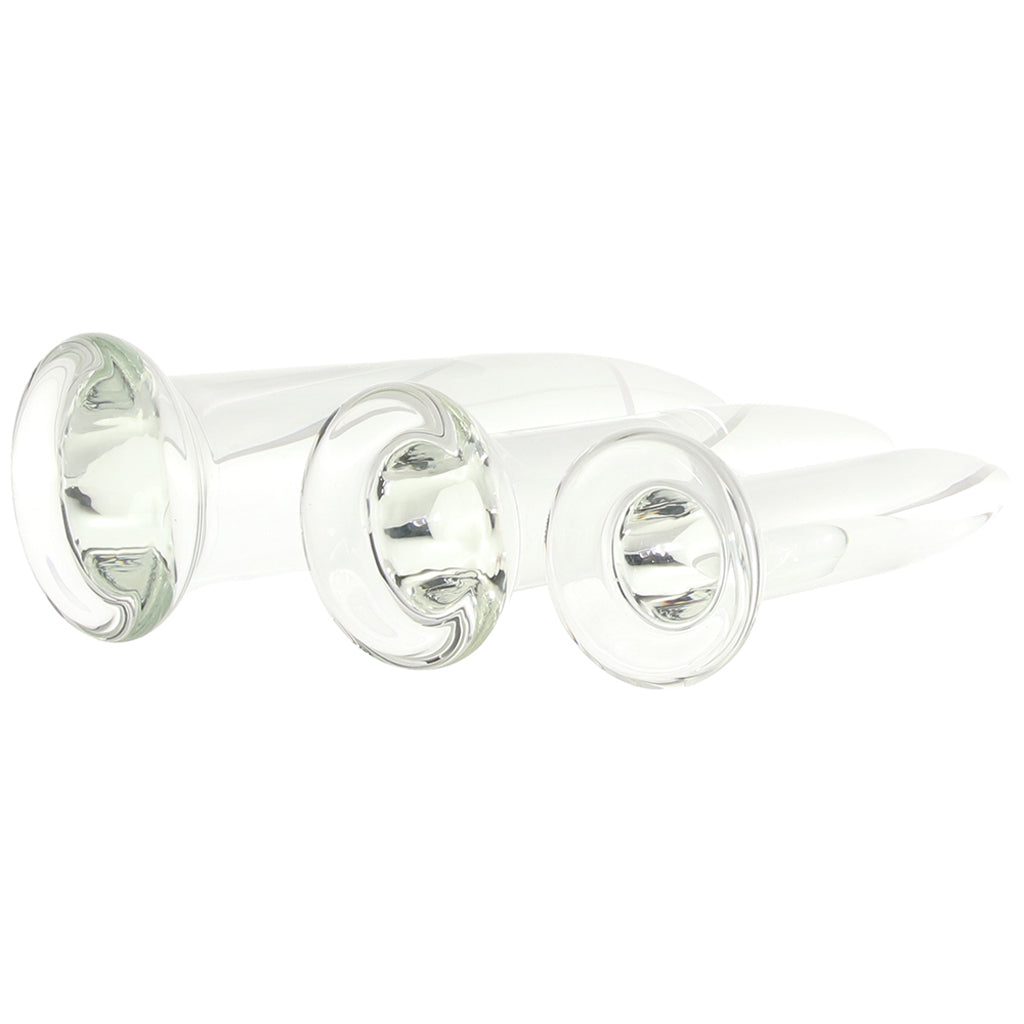 Crystál 3 Piece Glass Dilator Training Kit - Tophatter's Adult Sex Toys Online Dildo Sex Toys > Non-Phallic Dildos - Tophatter Daily Deals