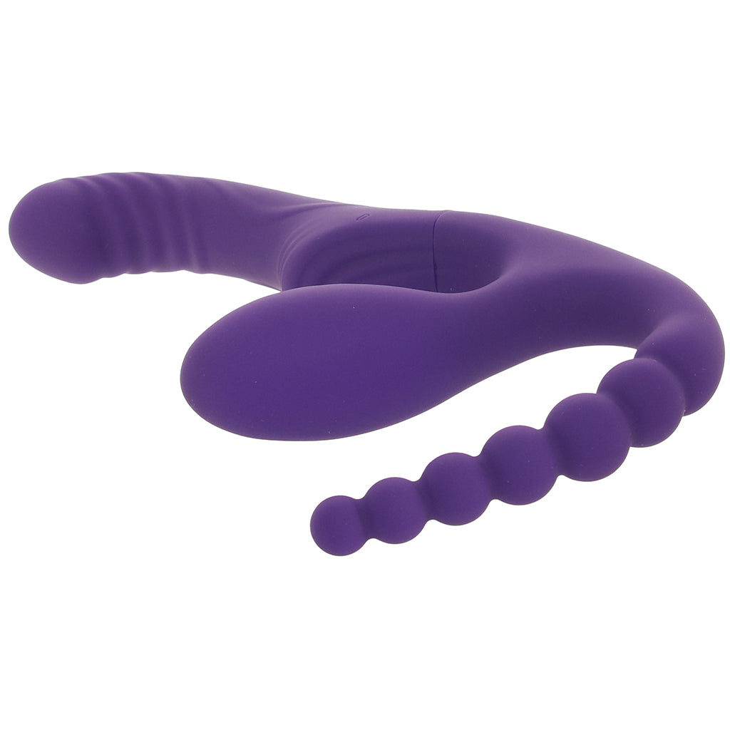 Playboy Hug It Out Strapless Strap-on Vibe - Tophatter's Adult Sex Toys Online Vibrators > Strap-On & Wearable - Tophatter Daily Deals