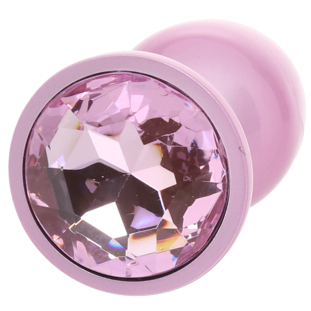 Rear Assets Pink Metal Butt Plug in Small - Tophatter's Adult Sex Toys Online Anal Sex Toys > Butt Plugs - Tophatter Daily Deals