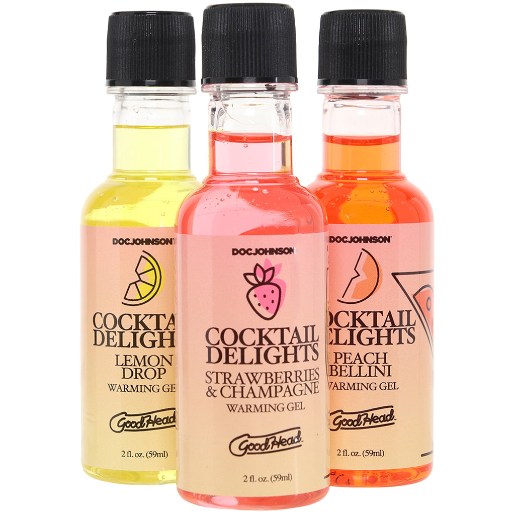 GoodHead Cocktail Delights Warming Flavor Gel Set - Tophatter's Adult Sex Toys Online Lubes and Lotions > Flavored Sex Lubes - Tophatter Daily Deals