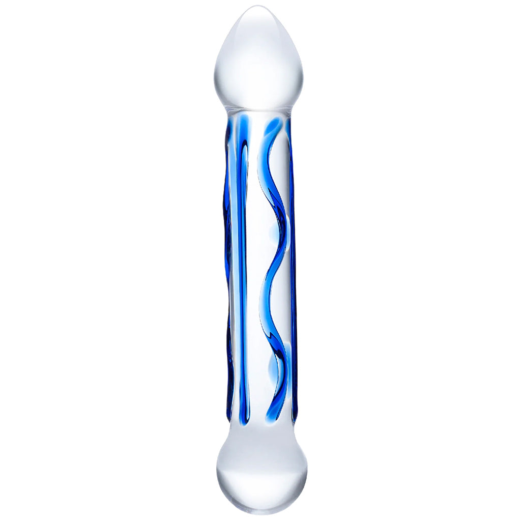 gläs 6.5 Inch Full Tip Textured Glass Dildo Dildo Sex Toys > Pyrex Glass Dildos - Tophatter Daily Deals