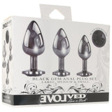 Black Gem Anal Plug Set - Tophatter's Adult Products Anal Sex Toys > Butt Plugs - Tophatter Daily Deals