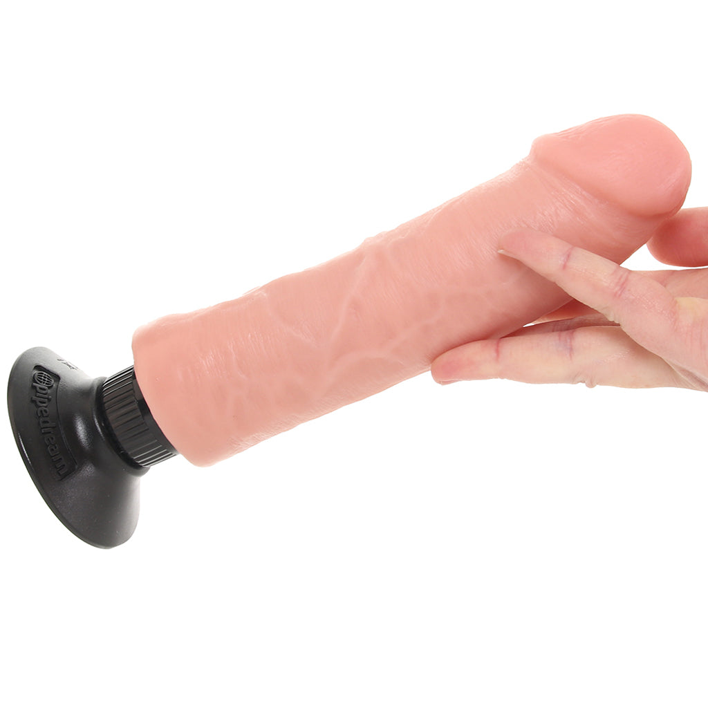 King Cock 8 Inch Vibrating Suction Dildo in Flesh Vibrators > Realistic Vibrator Dildos - Tophatter Daily Deals
