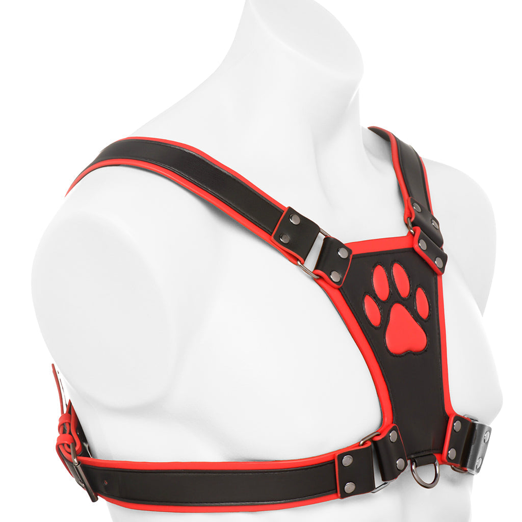 Master Series Alpha Pup Bulldog Harness in Red - Tophatter's Adult Sex Toys Online Bondage and Fetish > Men's Bondage Wear - Tophatter Daily Deals