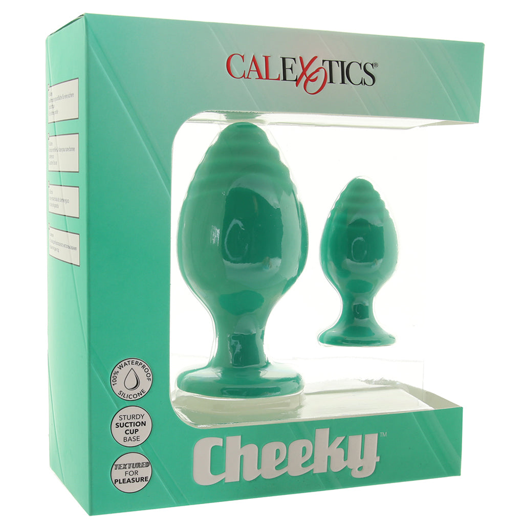Cheeky Green Textured Butt Plug Set Anal Sex Toys > Butt Plugs - Tophatter Daily Deals