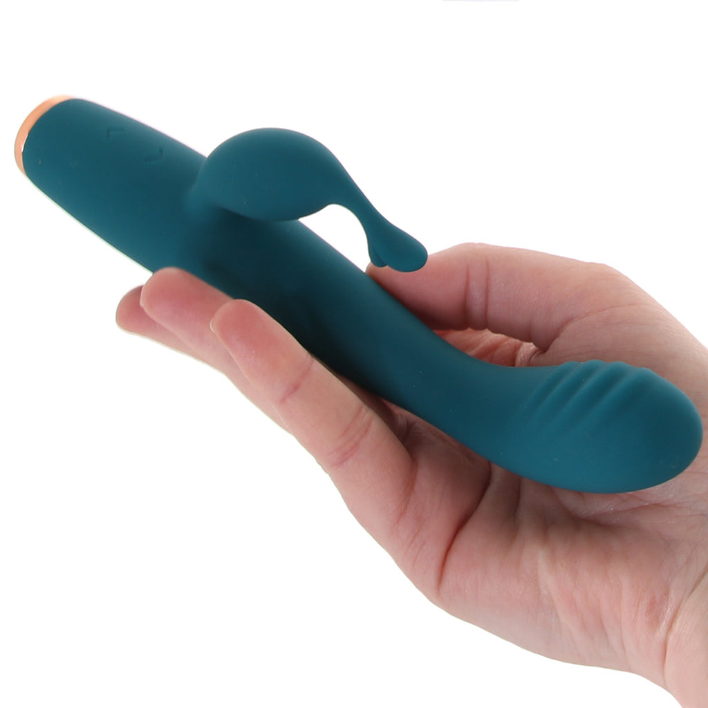 Luxe Skye Slim Rabbit Vibe in Teal - Tophatter's Adult Sex Toys Online Vibrators > Rabbit Vibrators - Tophatter Daily Deals