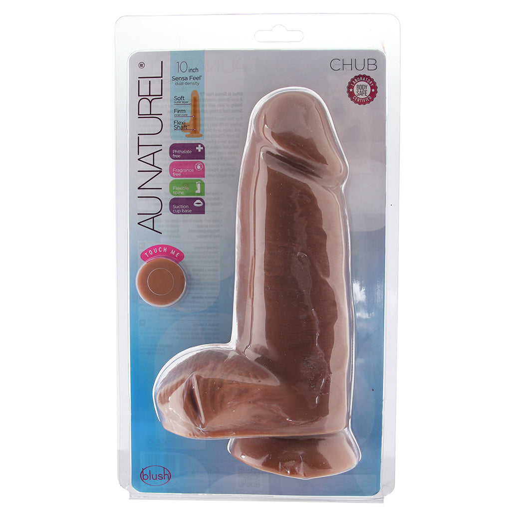Au Naturel Chub 10 Inch Sensa Feel Dildo in Mocha Dildo Sex Toys > Realistic Dildos - Tophatter Daily Deals