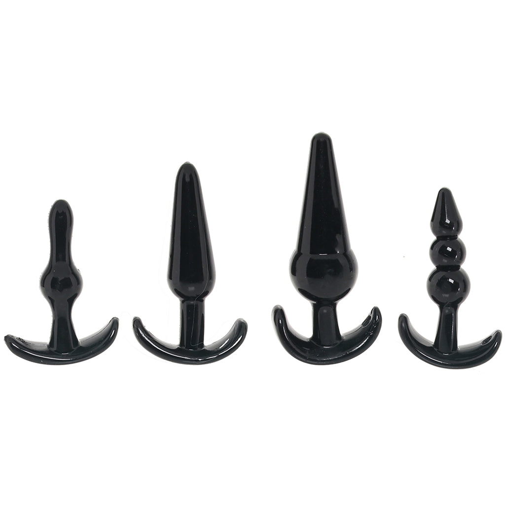 No.80 4-Piece Butt Plug Set Anal Sex Toys > Butt Plugs - Tophatter Daily Deals