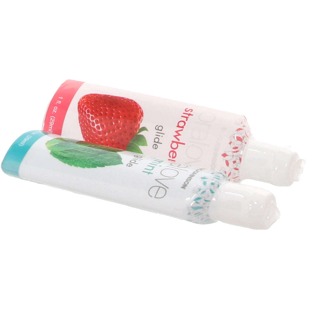 Oralove Delicious Duo Lickable Lubes in Strawberry & Mint - Tophatter's Adult Products Lubes and Lotions > Flavored Sex Lubes - Tophatter Daily Deals
