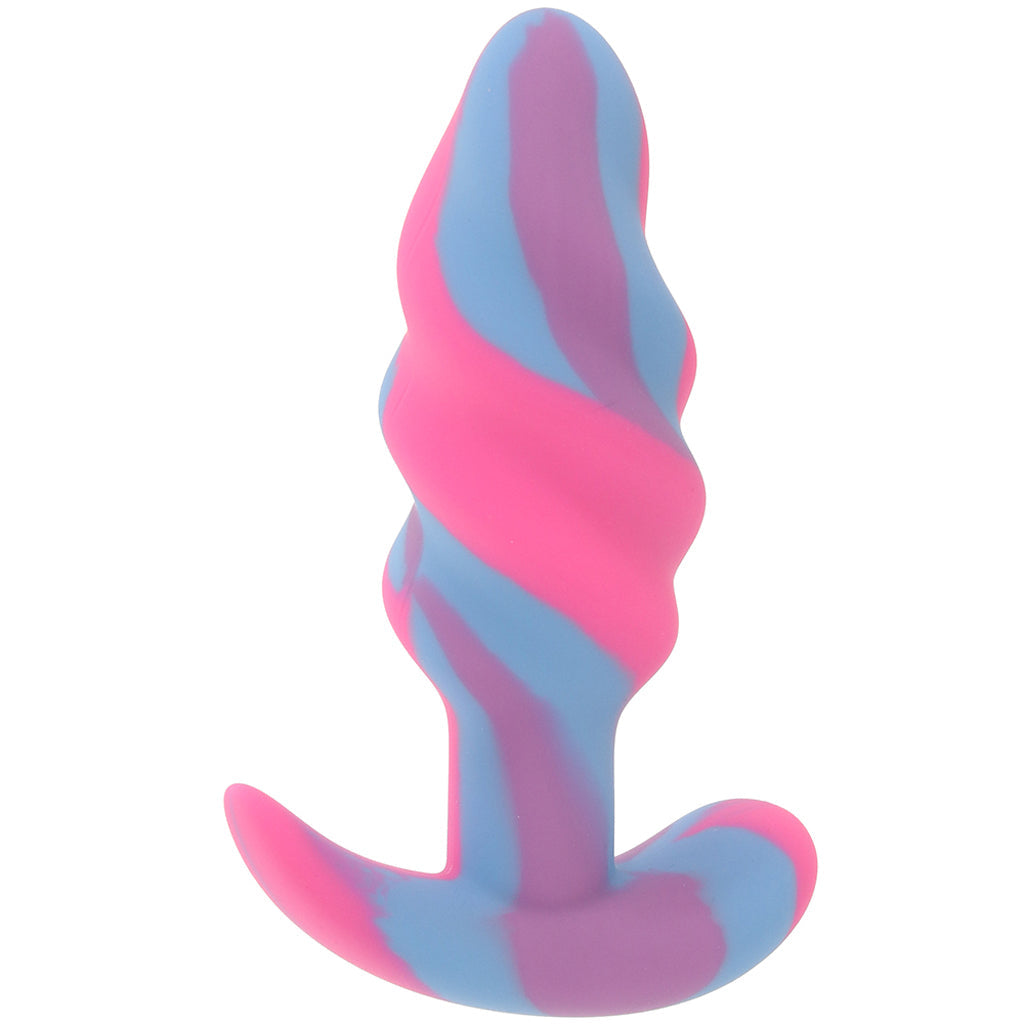 Creature Cocks Unicorn Swirl Silicone Butt Plug in Small Anal Sex Toys > Butt Plugs - Tophatter Daily Deals