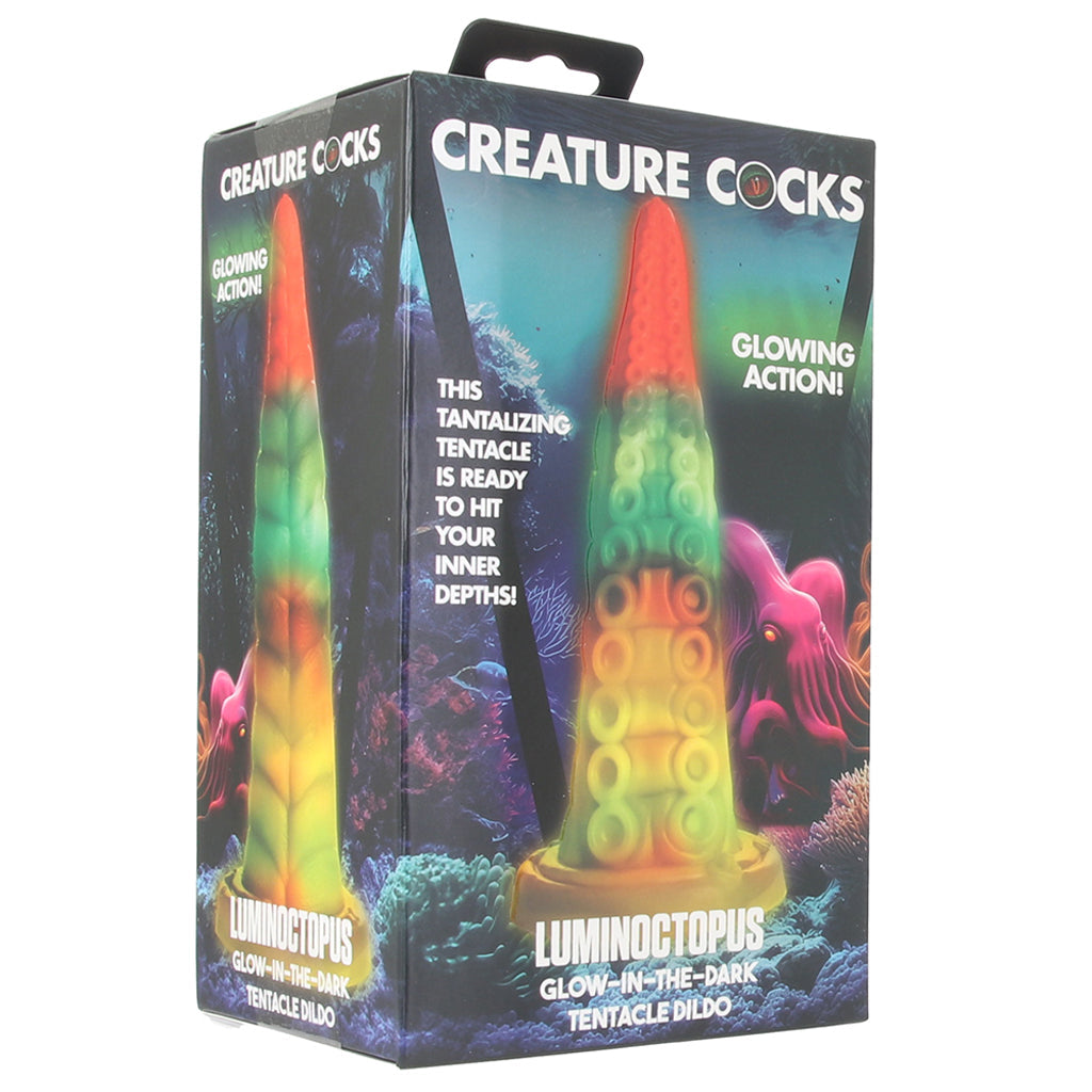 Creature Cocks Luminoctopus Glow-in-the-Dark Dildo Dildo Sex Toys > Fantasy Dildos - Tophatter Daily Deals