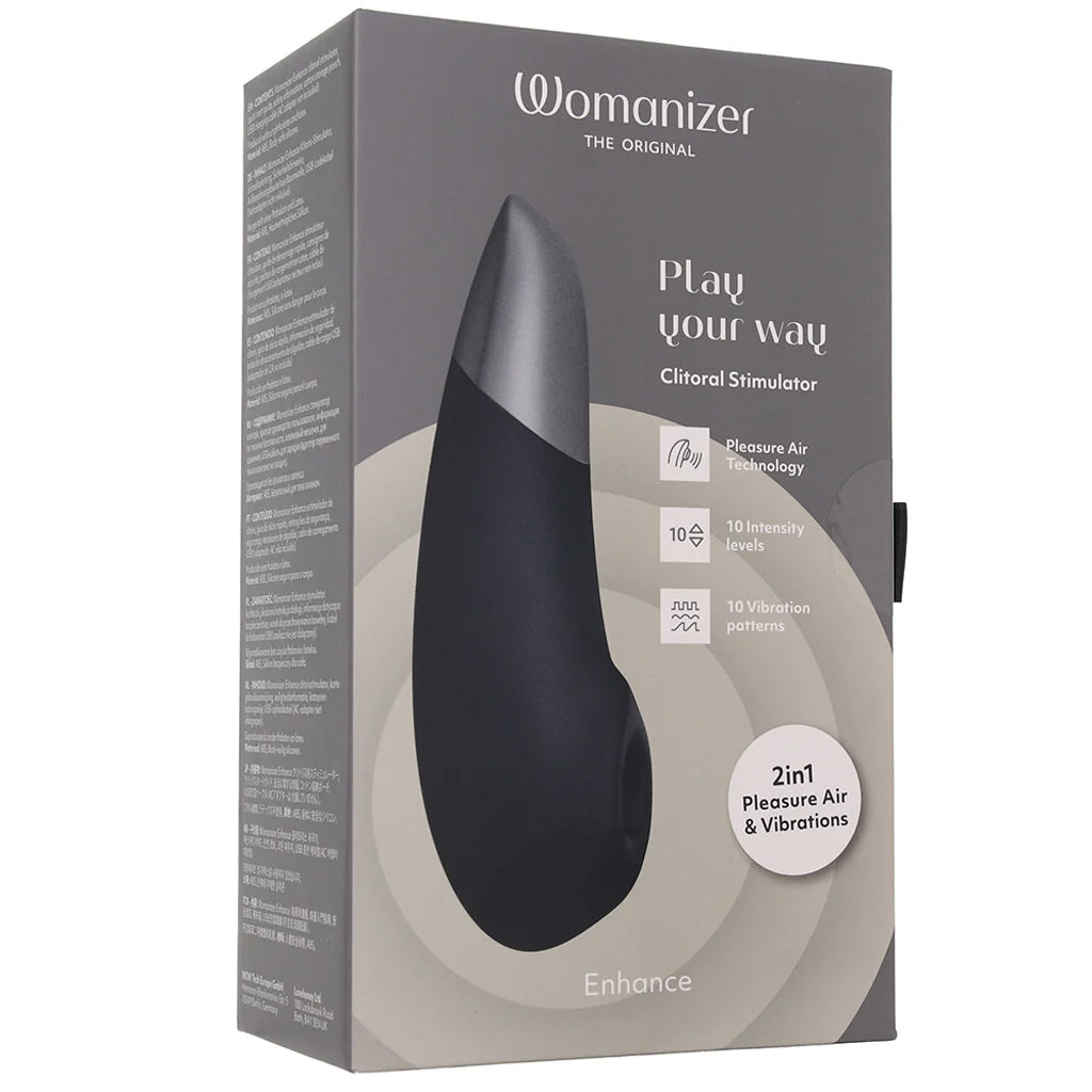 Womanizer Enhance Pleasure Air Vibe in Black - Tophatter's Adult Sex Toys Online Vibrators > Clitoral Suction & Stimulation - Tophatter Daily Deals