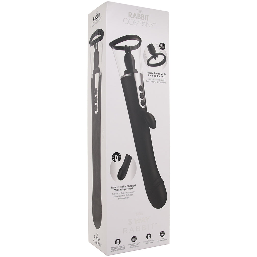 The 3 Way Rabbit Vibe and Pussy Pump Vibrators > Rabbit Vibrators - Tophatter Daily Deals