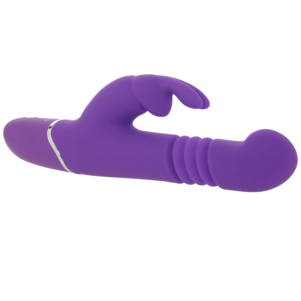 PinkCherry Thrusting Rabbit Vibe in Purple - Tophatter's Adult Sex Toys Online Vibrators > Rabbit Vibrators - Tophatter Daily Deals