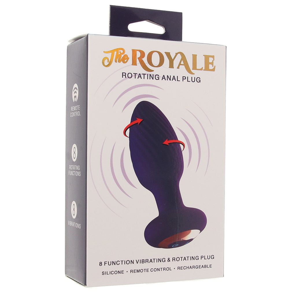 The Royale Rotating Vibrating Butt Plug Anal Sex Toys > Butt Plugs - Tophatter Daily Deals