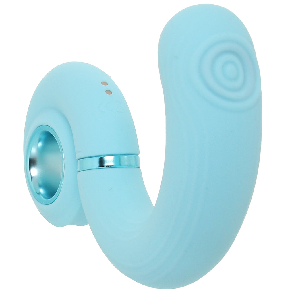 Loveline Tic-Tac Tapping Swirl Vibe in Blue Vibrators > G-Spot Vibrators - Tophatter Daily Deals