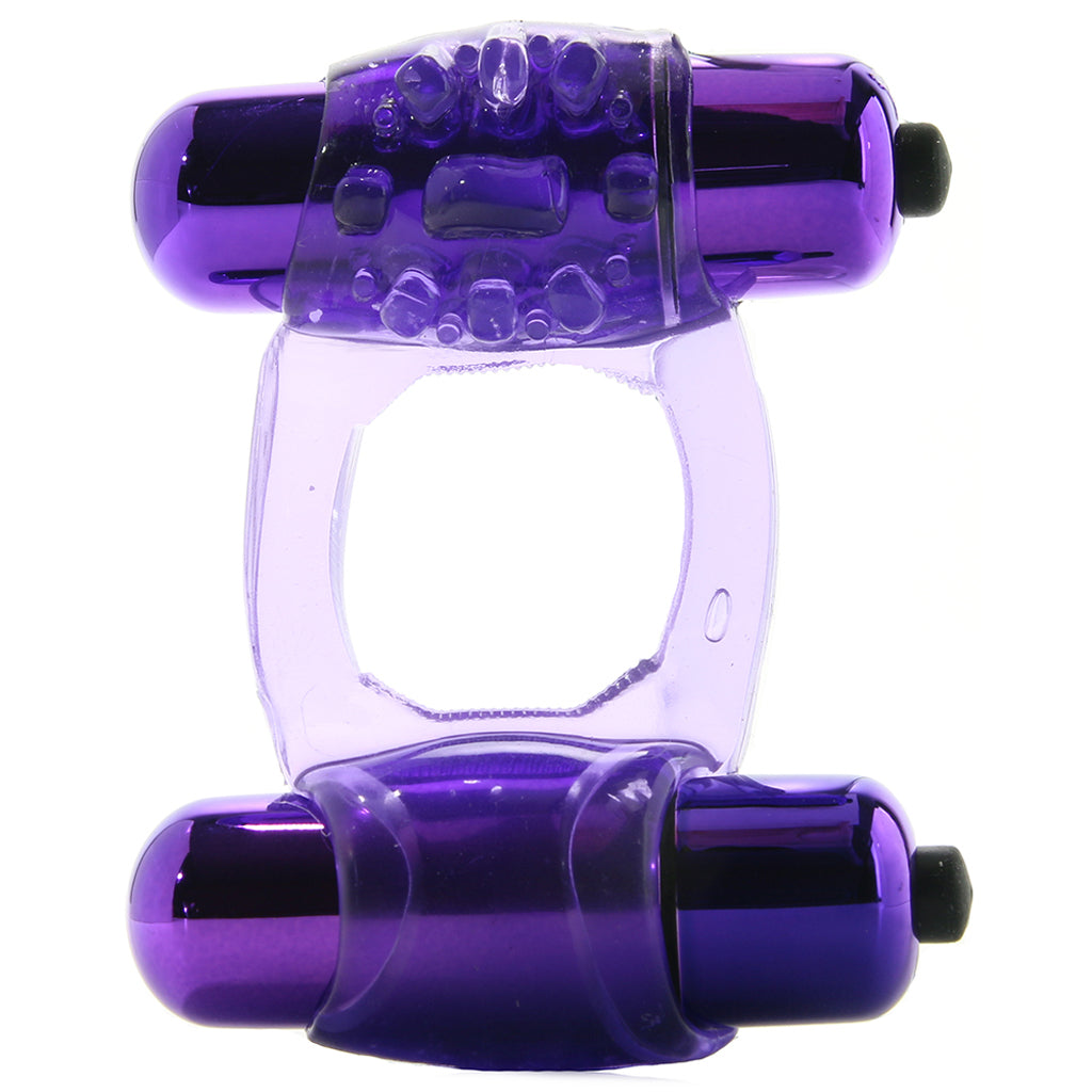 Duo-Vibrating Super Ring in Purple - Tophatter's Vibrator Deals Online Cock Rings - Tophatter Daily Deals