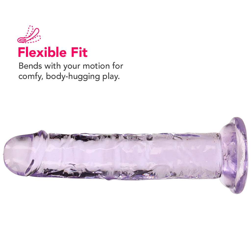 RealRock Crystal Clear Jelly 6 Inch Dildo in Purple Dildo Sex Toys > Realistic Dildos - Tophatter Daily Deals