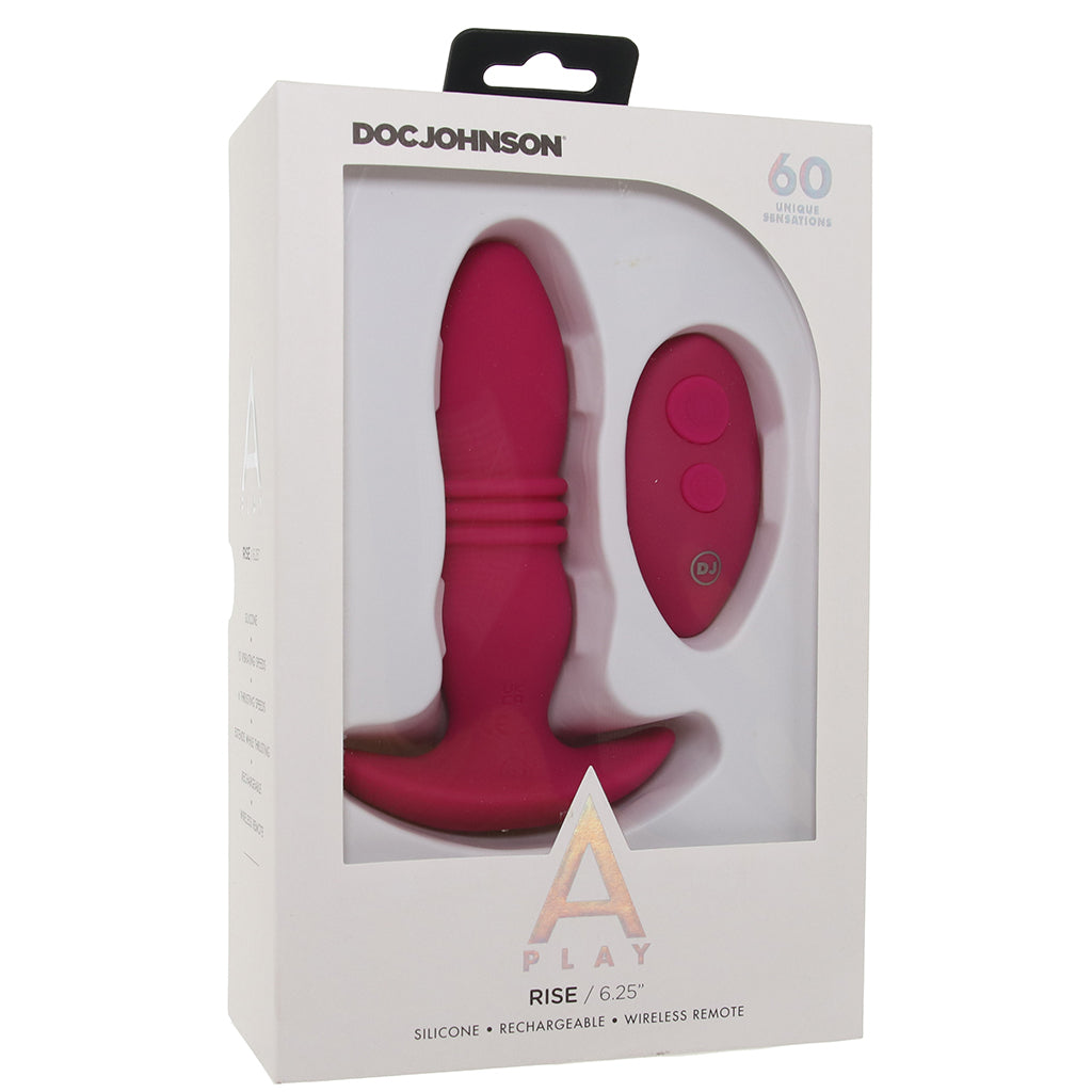 A-Play Rise 6.25 Inch Thrusting Anal Vibe Anal Sex Toys > Anal Vibrators - Tophatter Daily Deals