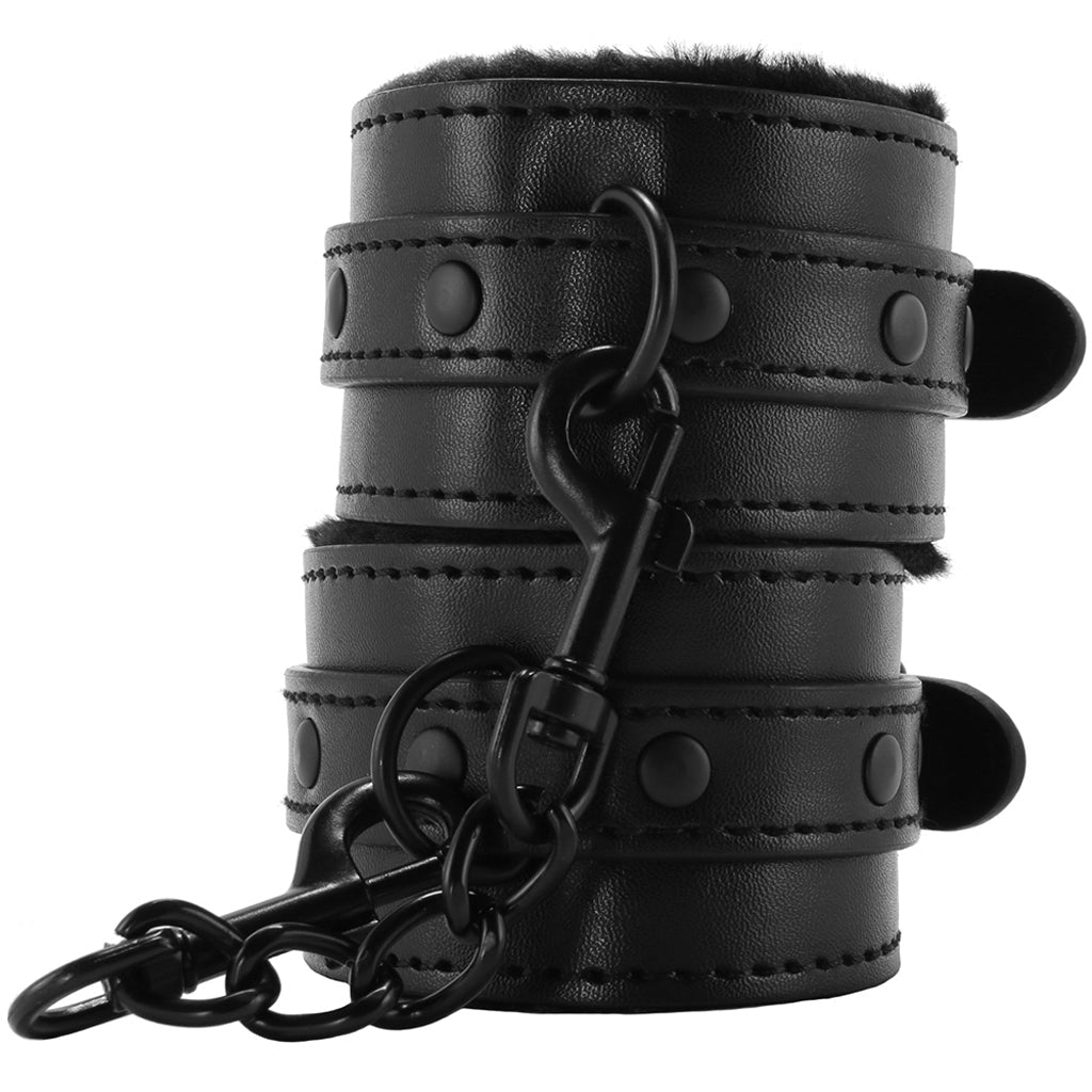 Sex & Mischief Shadow Fur Handcuffs - Tophatter's Adult Sex Toys Online Bondage and Fetish > Wrist and Ankle Cuffs - Tophatter Daily Deals