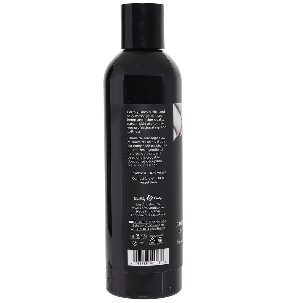 Edible Massage Oil 8oz/236ml in Strawberry Sensual Love > Massage - Tophatter Daily Deals