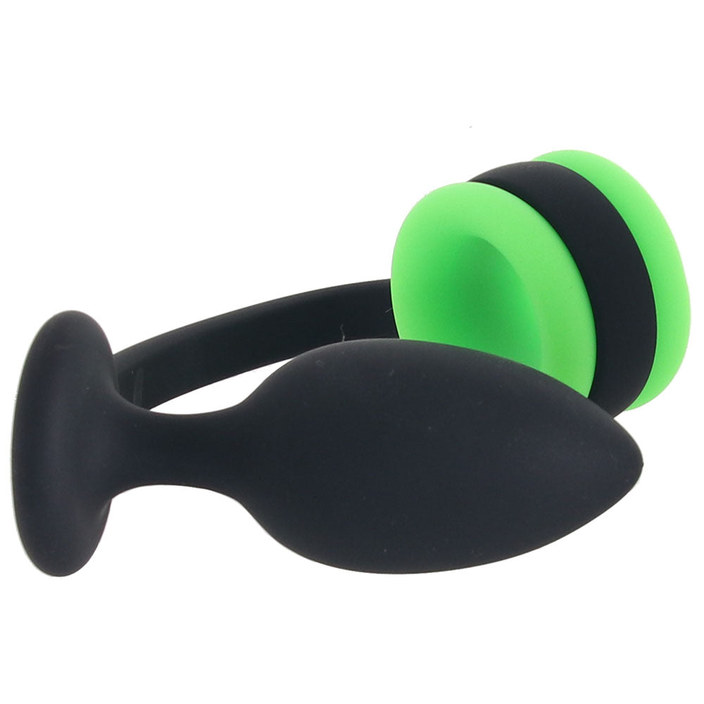 Ouch! Glow In The Dark Butt Plug with Cock Ring Anal Sex Toys > Butt Plugs - Tophatter Daily Deals