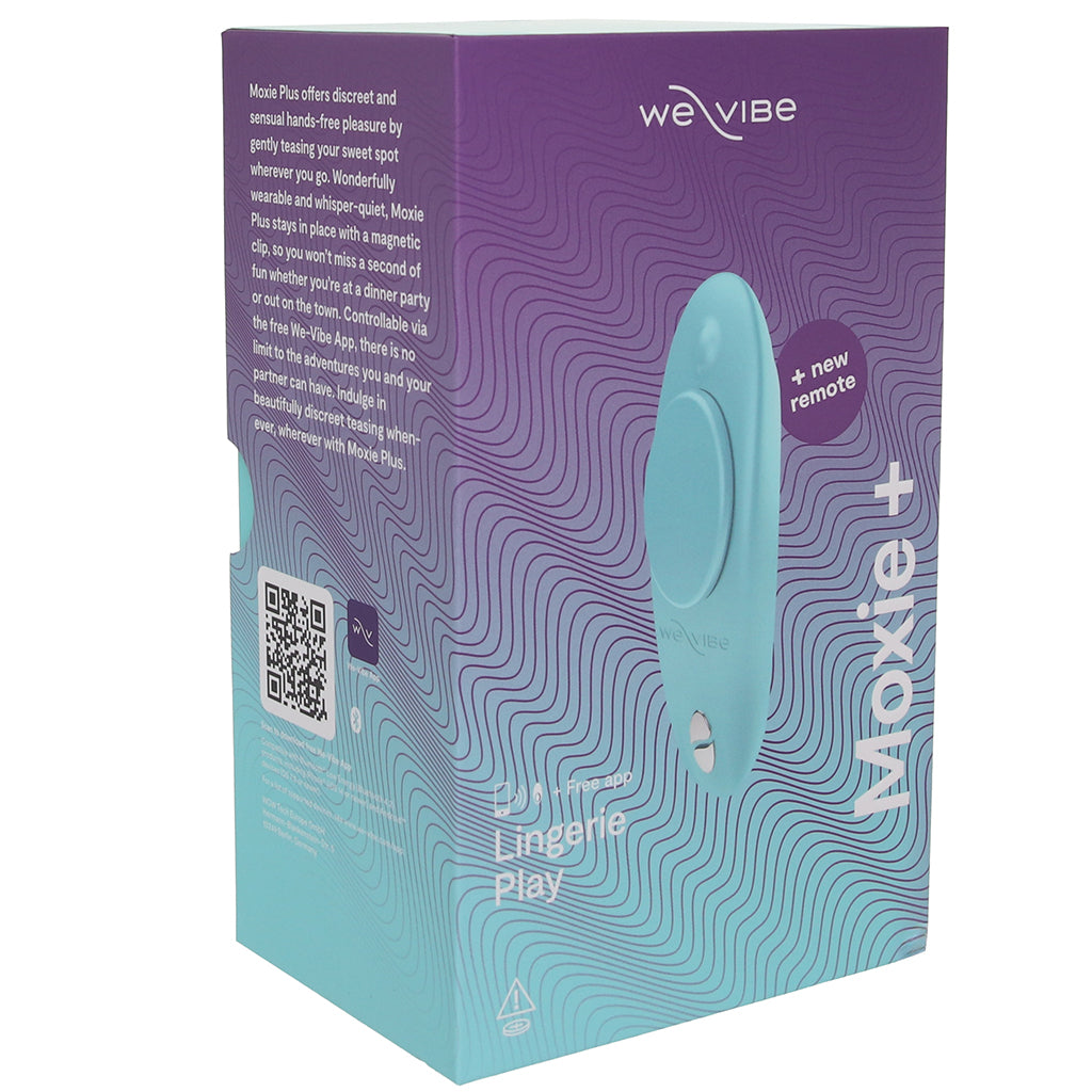 We-Vibe Moxie+ Wearable Clitoral Vibe in Aqua - Tophatter's Vibrator Deals Online Vibrators > Wearable & Panty Vibrators - Tophatter Daily Deals