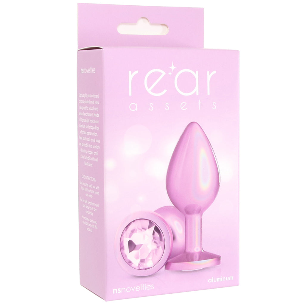 Rear Assets Pink Metal Butt Plug in Medium - Tophatter's Adult Sex Toys Online Anal Sex Toys > Butt Plugs - Tophatter Daily Deals