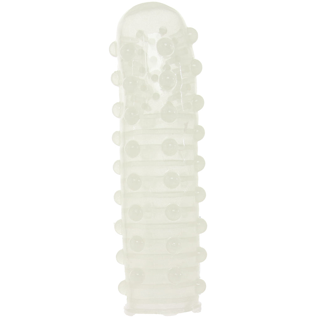 Textured Reversable Pleasure Sleeve in Glow-In-The-Dark - Tophatter's Adult Sex Toys Online Male Enhancement > Extenders and Sleeves - Tophatter Daily Deals