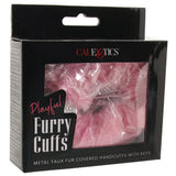 Playful Furry Cuffs with Keys in Pink Bondage and Fetish > Wrist and Ankle Cuffs - Tophatter Daily Deals
