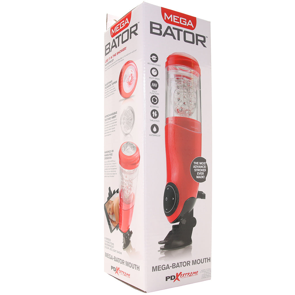 Extreme Mega-Bator Mouth in Red/Clear Male Masturbators > Mouth Masturbators & Strokers - Tophatter Daily Deals
