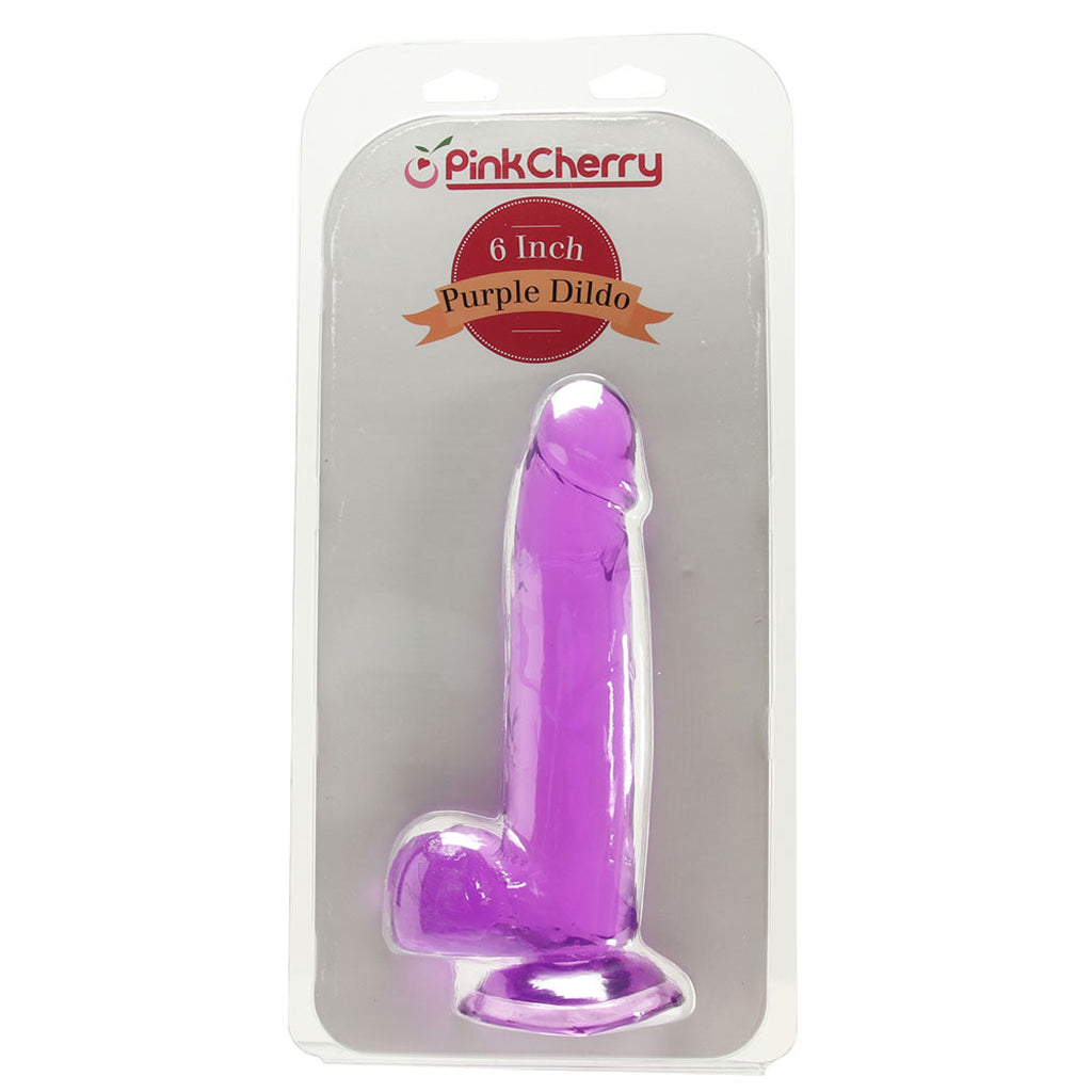 PinkCherry 6 Inch Purple Dildo Dildo Sex Toys > Realistic Dildos - Tophatter Daily Deals