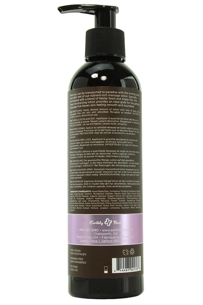 Hemp Seed Massage Lotion 8oz/237ml in Lavender - Tophatter's Adult Products Sensual Love > Massage - Tophatter Daily Deals